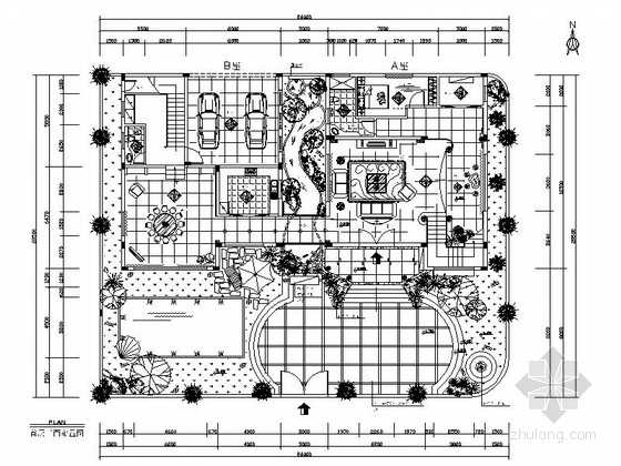 花园别墅住宅设计资料下载-[三亚]欧式豪华花园别墅室内设计施工图