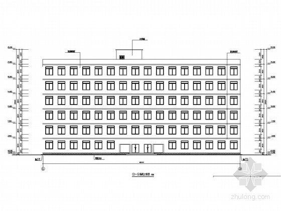 政府建筑大门资料下载-[学士]六层框架结构政府办公楼毕业设计（含建筑图 结构图 网络图 计算书）