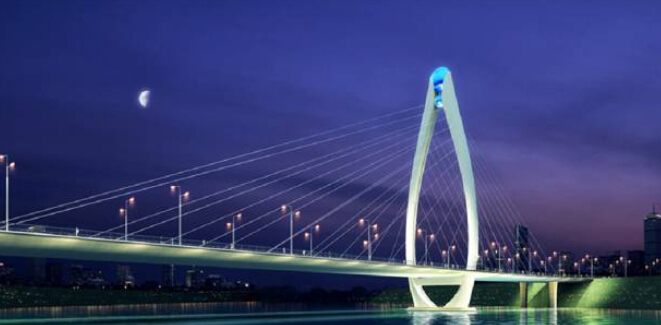 45m系杆拱桥资料下载-平江县曲池大桥造型方案欣赏