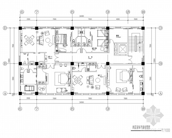 现代简约风格咖啡厅装饰资料下载-[山西]现代简约风格办公会所CAD施工图（含效果图）
