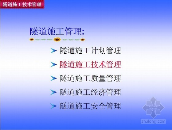 中铁施工技术管理资料下载-隧道施工技术管理