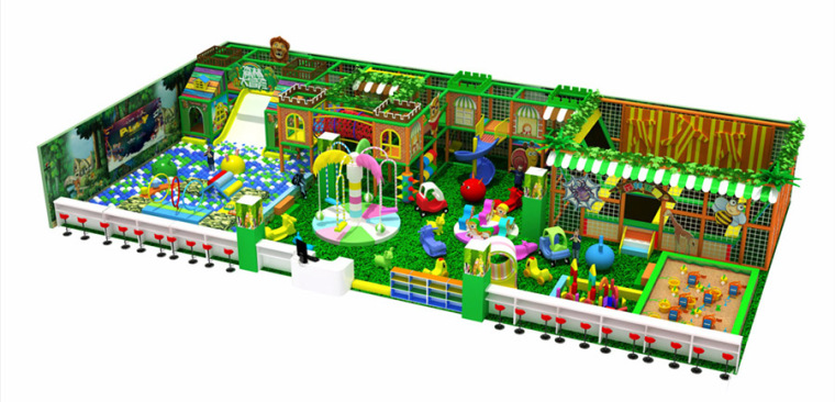 室内儿童娱乐区平面图资料下载-儿童乐园设计案例效果图