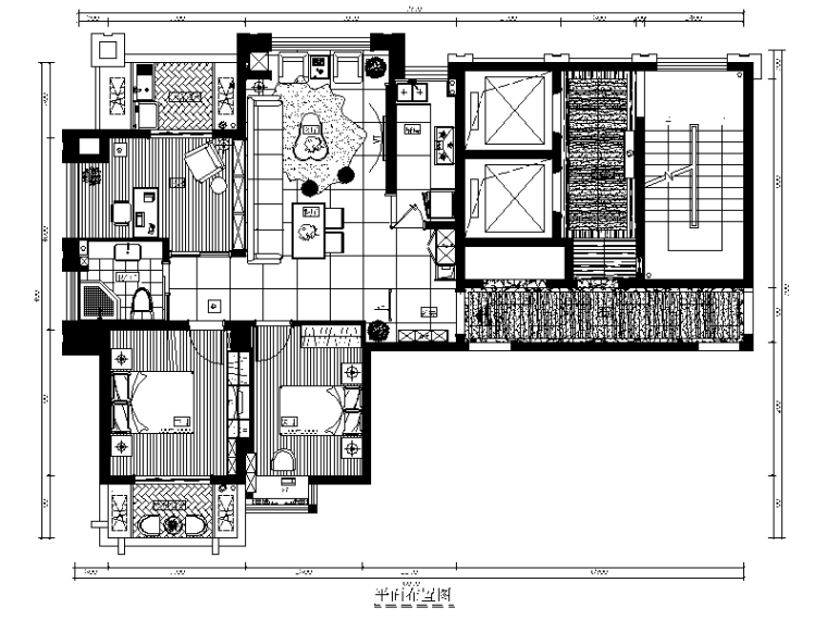 多套高层样板房设计效果图资料下载-[福建]福州样板房设计CAD施工图（含效果图）
