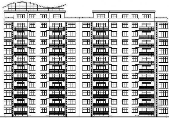 高层住宅建筑全套CAD图资料下载-高层住宅建筑方案图