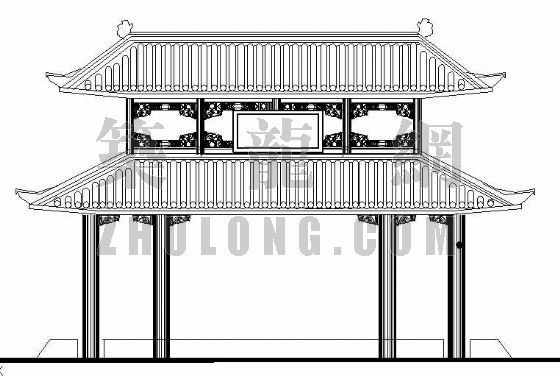 重檐歇山顶亭子资料下载-重檐古亭施工详图