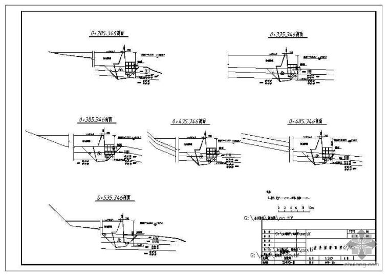 吉林省设计院机电工程设计图纸资料下载-某河堤工程设计图纸