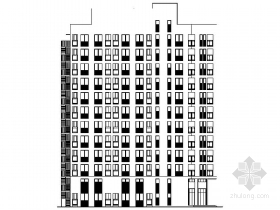 弧形公寓建筑施工图资料下载-[东莞]某十一层公寓建筑施工图