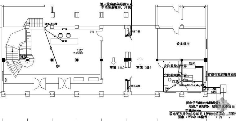 智能化布线施工图资料下载-南京某四栋办公楼弱电智能化布线施工图
