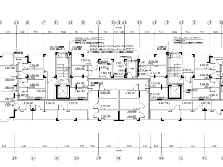小区建筑施工图全套资料下载-[浙江]住宅小区全套电气施工图设计（节能设计）