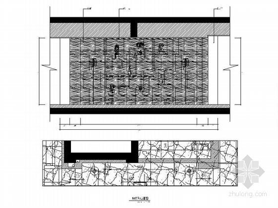 [福建]产权式时尚现代四层别墅样板房装修图水吧区立面图