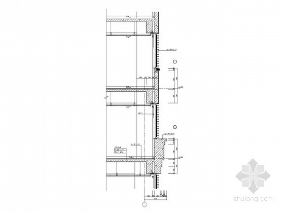 CAD墙身详图资料下载-[上海]15层大型商业综合体墙身节点详图