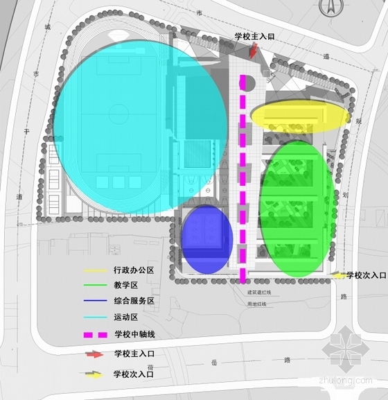  [广东]六年制48班现代化小学规划及建筑设计方案文本（含CAD及多媒体）-六年制48班现代化小学分析图