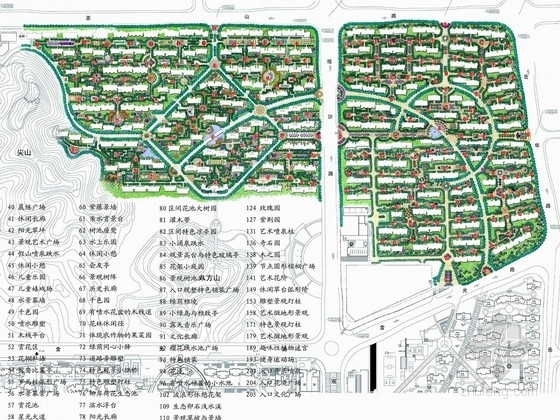 中式居住区景观效果资料下载-[湖南]自然生态花园居住区景观概念设计方案