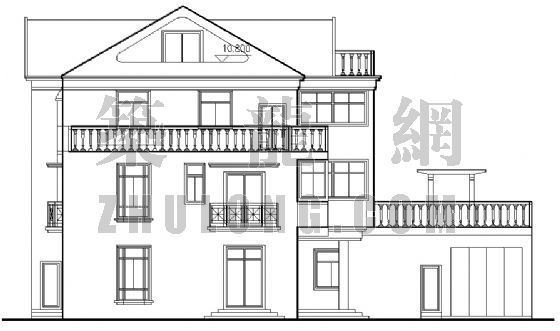 湖南省三层建筑施工图纸资料下载-三层别墅建筑施工图