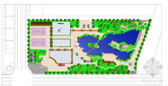 河边游园景观设计资料下载-小游园景观设计方案