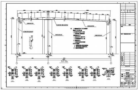 钢结构车间电气图纸资料下载-四川某建材公司成品及包装库钢结构车间全套图纸