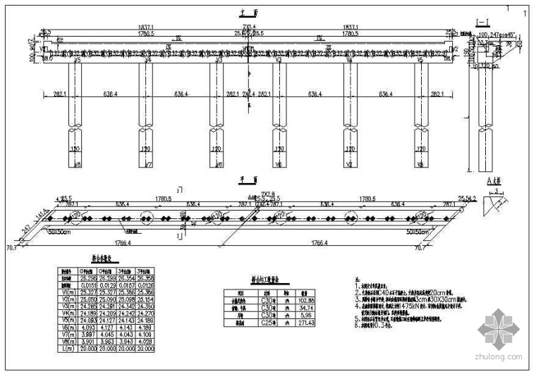 10m跨桥梁施工图资料下载-湛江海湾大桥连接线工程10m跨径空心板结构斜交桥施工图