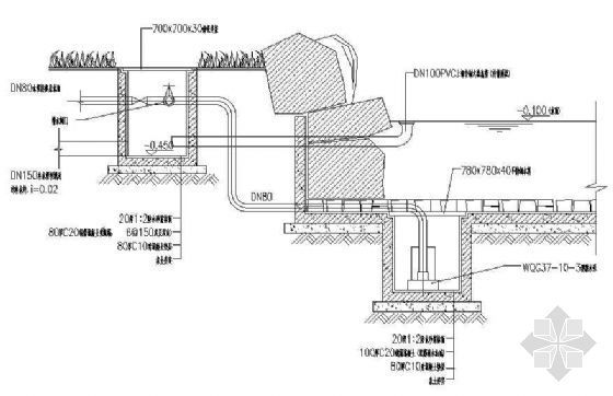 给排水常用泵资料下载-泵井及排水井、泄水做法