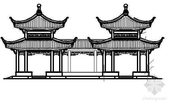 重檐建筑施工图资料下载-重檐亭施工图