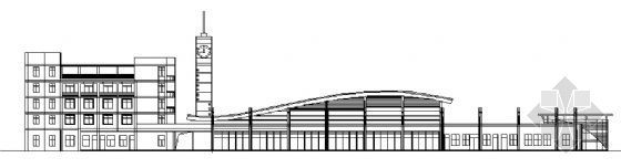 汽车站建筑外立面设计资料下载-某汽车站建筑方案图