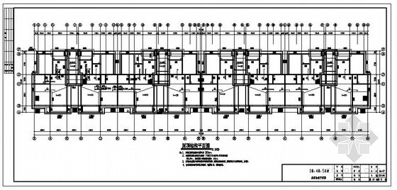 半地下室cad资料下载-某半地下室一层地上六层带阁楼砖混住宅结构设计图