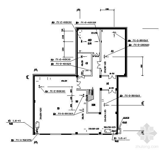 [宁德]某大酒店贵宾楼空调施工设计图纸- 