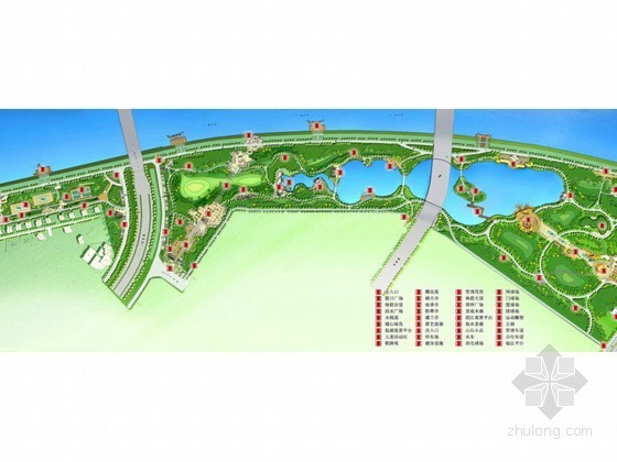 临水护栏ppt资料下载-[金华]临水公园景观概念设计方案