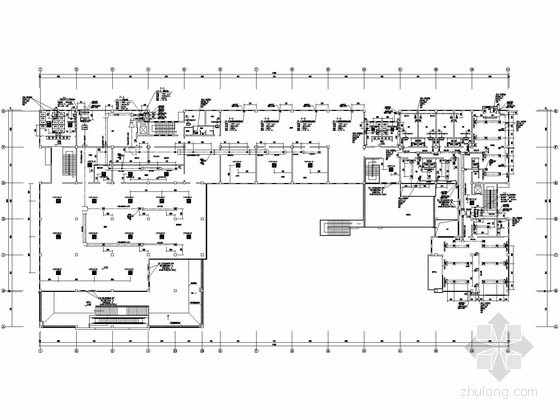 餐厅空调cad图资料下载-[陕西]食堂餐厅暖通空调设计施工图(含人防)