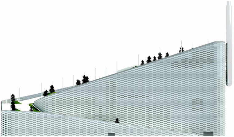 丹麦在原始工业区里的Amager资源中心立面图(9)