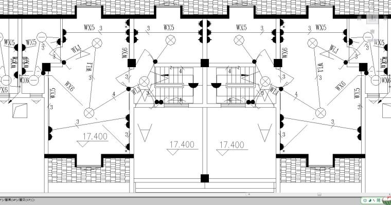 阁楼图CAD资料下载-某阁楼弱电平面图