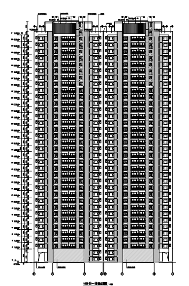 商铺立面设计施工图资料下载-[佛山]多栋住宅楼及商铺建筑施工图（PDF版本）