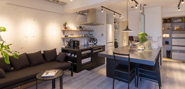 40平方loft公寓资料下载-东京46㎡LOFT风格小户型设计