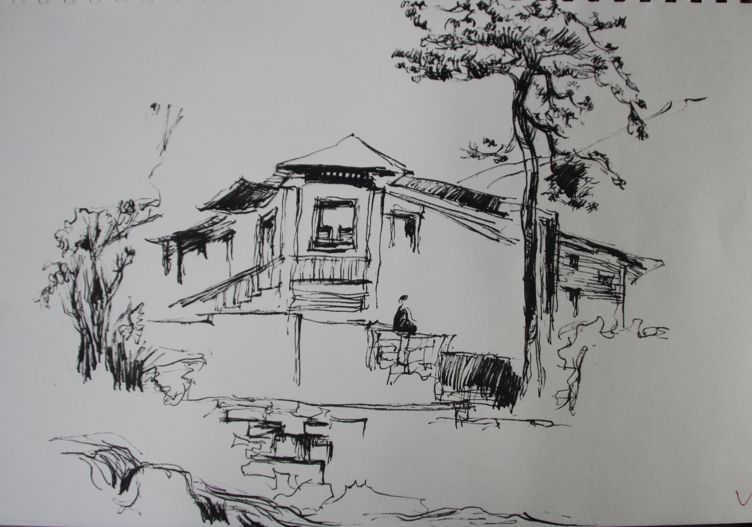 img_1545 设计师: 高胜兰 作品类型: 其他 临摹的是余工的庐山手绘