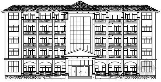 新中式五层办公楼施工图纸资料下载-海南某五层办公楼建筑施工图纸