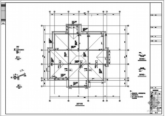 别墅pkpm结构模型资料下载-鄂尔多斯某B棟别墅结构设计图(含PKPM计算书、效果图)