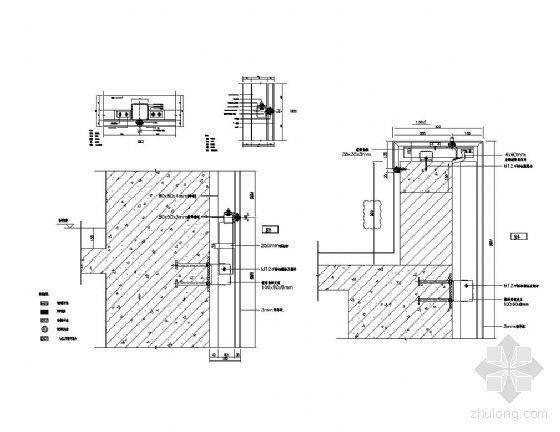 斜屋面铝板资料下载-标准铝板幕墙节点