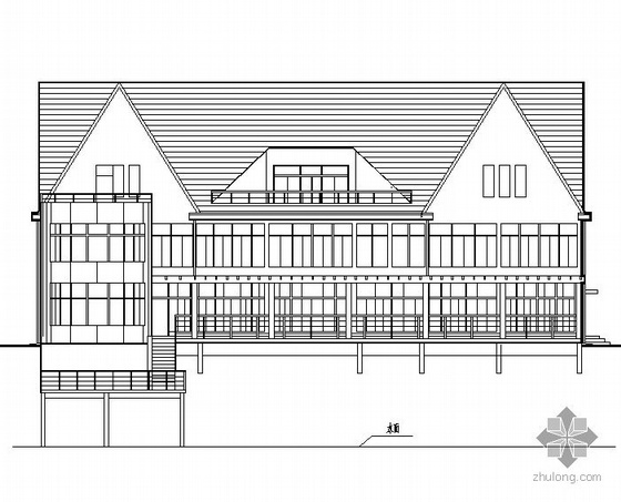 中式三层别墅施工图资料下载-某三层美式别墅施工图