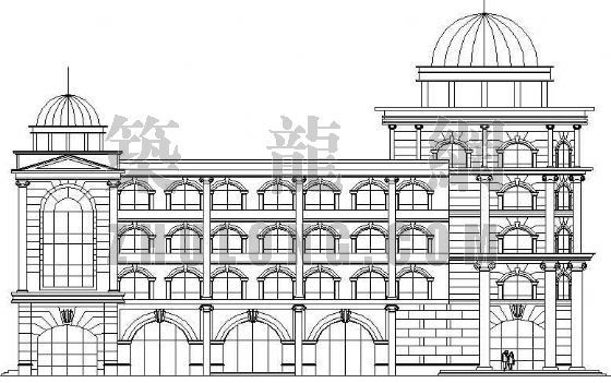 西安行政大楼建筑设计资料下载-某邮政大楼建筑设计方案
