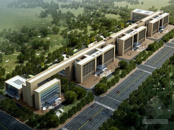 行政核心区城市设计资料下载-[长春]某城市核心区政法综合行政办公区项目设计-法院