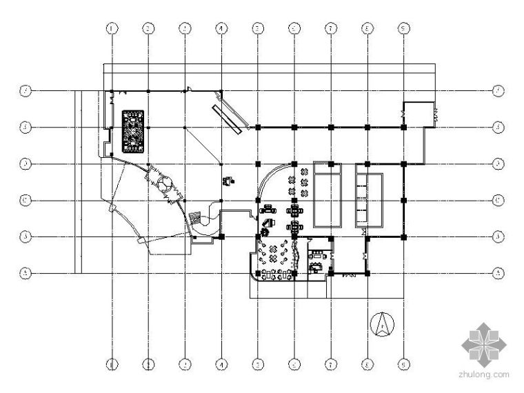 酒店大堂入口平面图资料下载-[毕业设计]中式酒店大堂设计方案（含效果）
