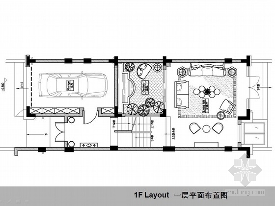 上海九间平面图资料下载-[上海]新古典欧式三层别墅样板间设计方案图