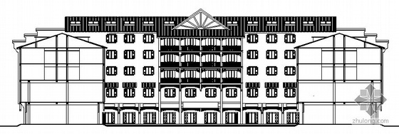 6层酒店建筑方案资料下载-某四层星光酒店建筑方案图