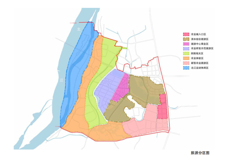 [广东]创意农业城规划设计旅游规划-旅游分区
