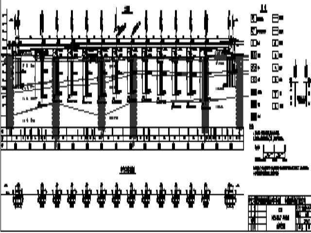 [内蒙古]I级铁路原位现浇框架小桥顶进桥涵中桥设计图纸500张（19座桥）-32m+11X20m+32m简支T梁桥