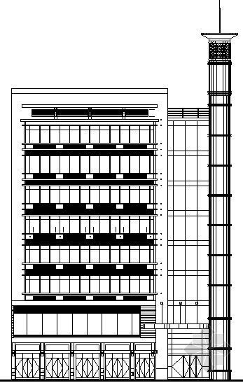 一字型宾馆建筑施工图资料下载-宾馆建筑施工图