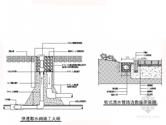 [安徽]滨湖新区庭院景观规划设计施工图-给排水详图