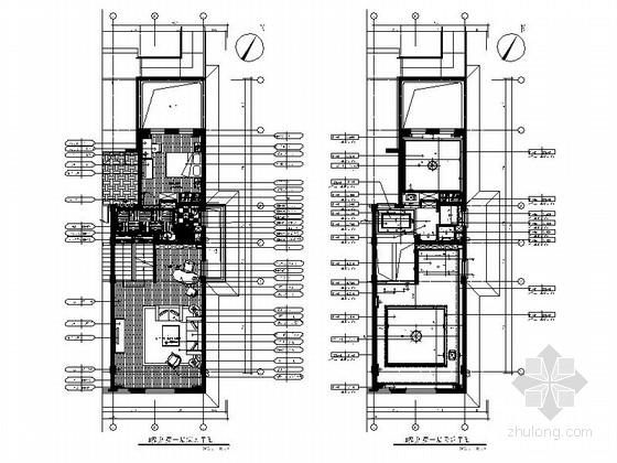 小层别墅建筑图纸资料下载-[福建]现代简约风格两层小别墅装修室内设计施工图（含方案效果）