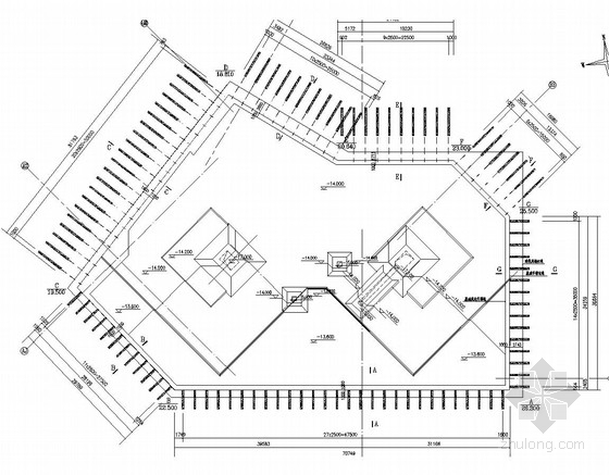 基坑支护设计图资料下载-基坑喷锚支护方案设计图