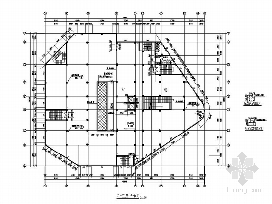 七层框架结构农贸市场建筑设计施工图（含住宅）-七层框架结构农贸市场建筑平面图