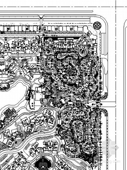 广场植物种植CAD资料下载-[成都]某居住区中心湖区植物种植设计图